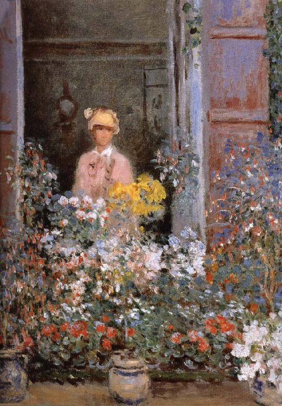 Camille at the Window, Claude Monet